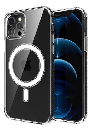 Estuche protector Space MagSafe transparente para iPhone 12