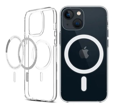 Estuche protector Space MagSafe transparente para iPhone 13